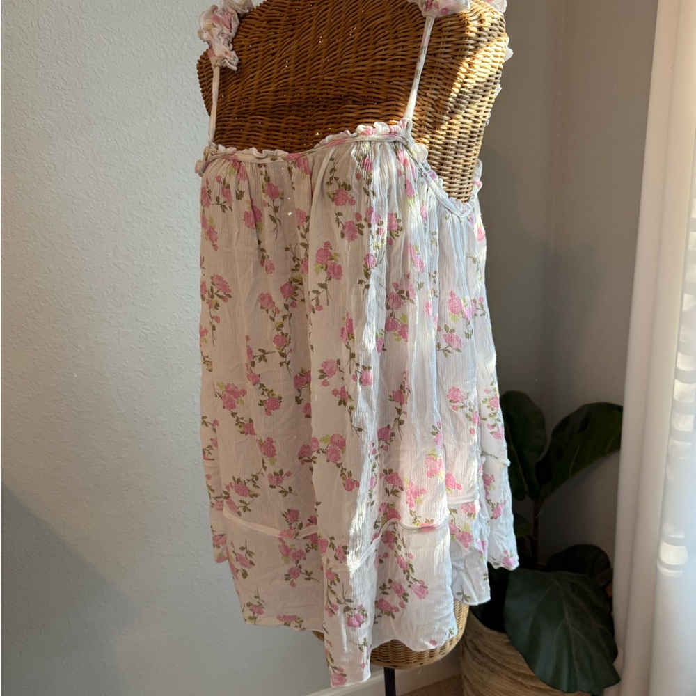Free People Pink Floral Top